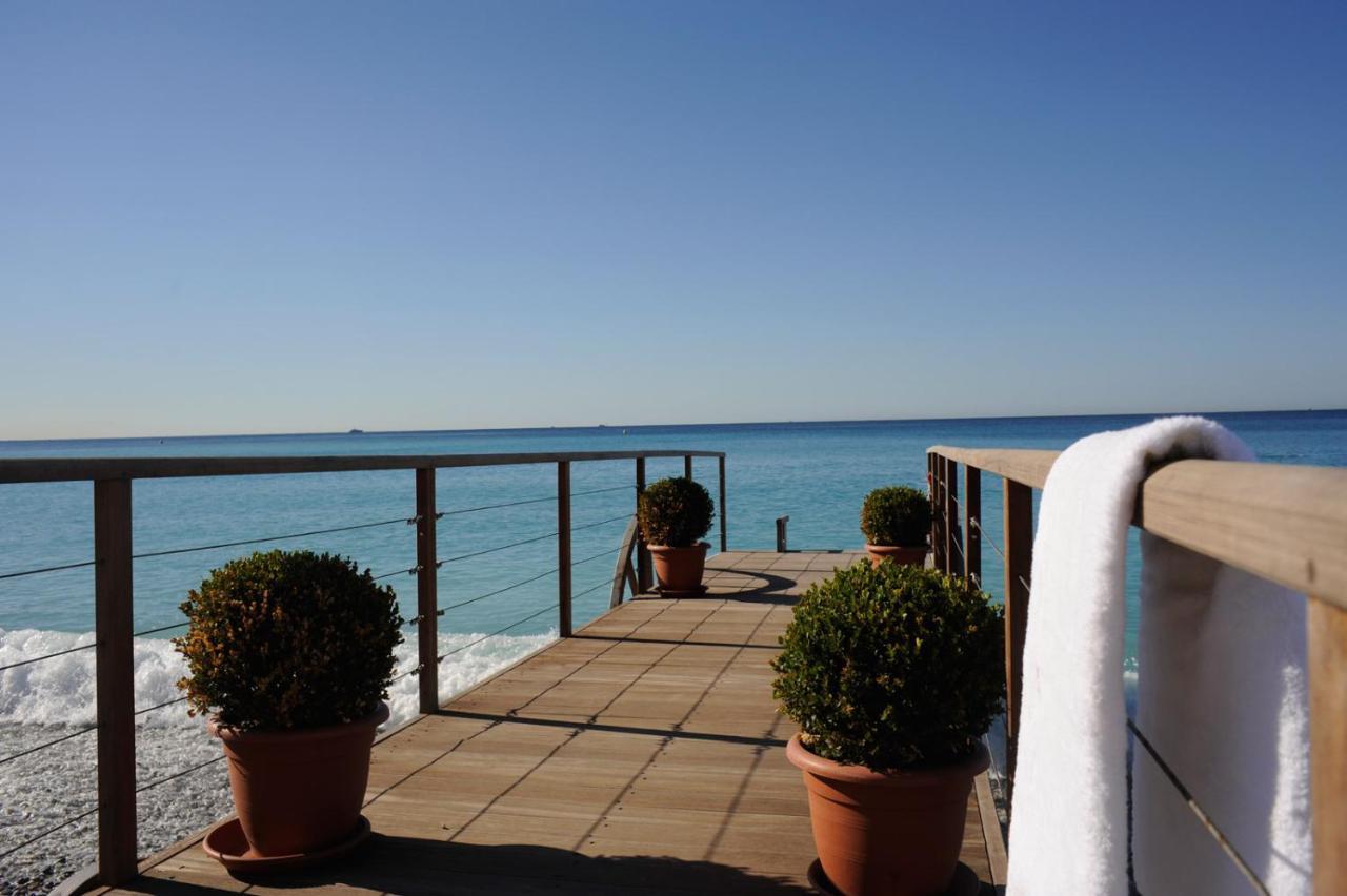 Boscolo Nice Hotel & Spa Kültér fotó View of the sea from the hotel